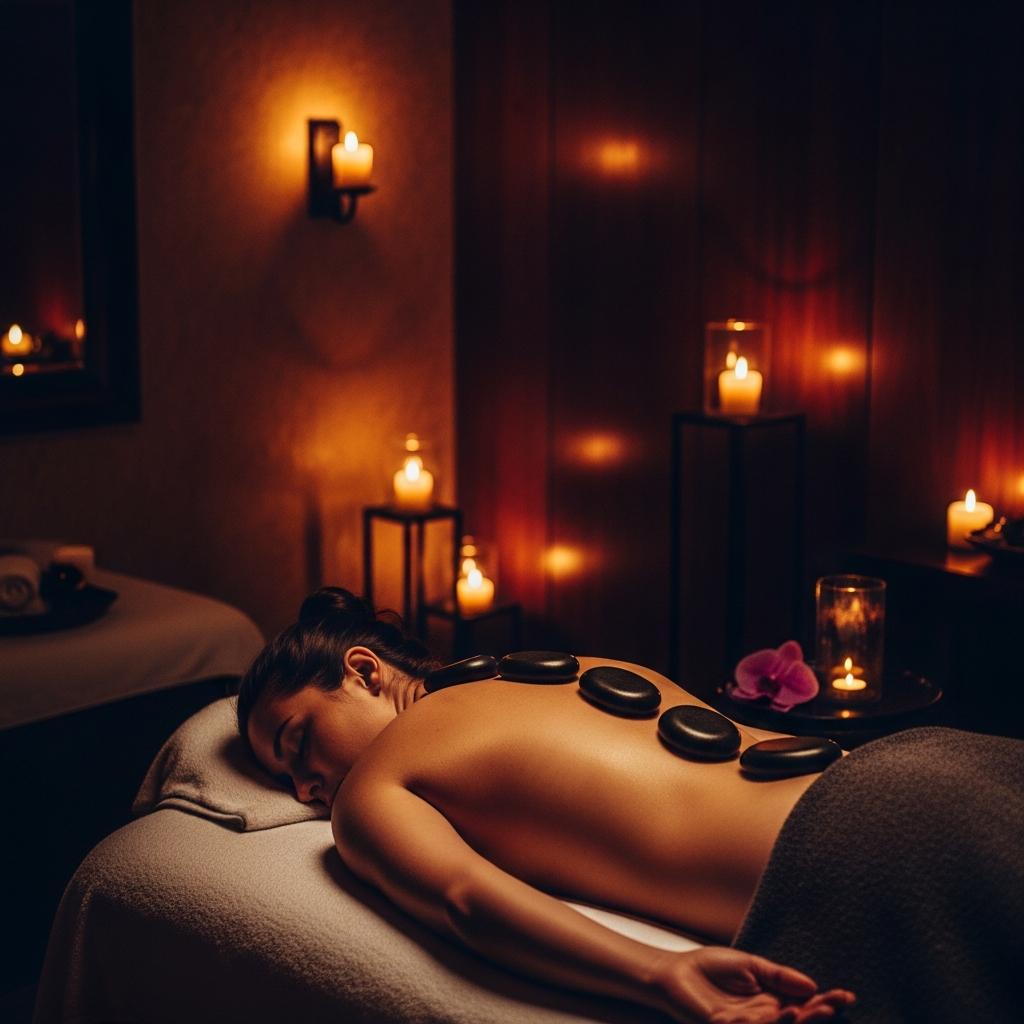 Hot stone massage