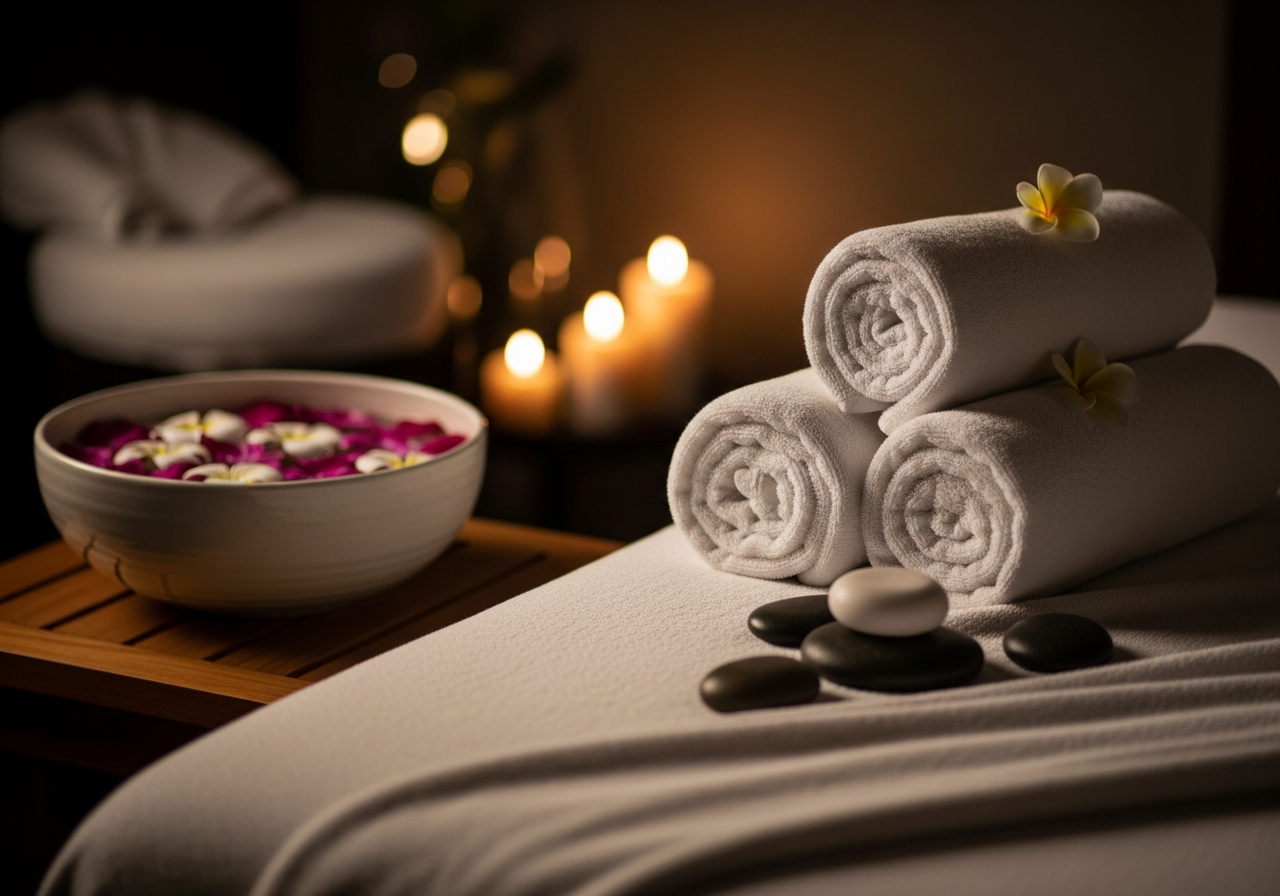 Spa massage table